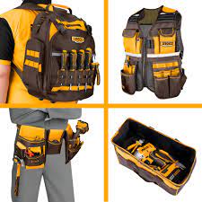 Combo de Mochila+Chaleco+Bolso+cinturón porta herramientas