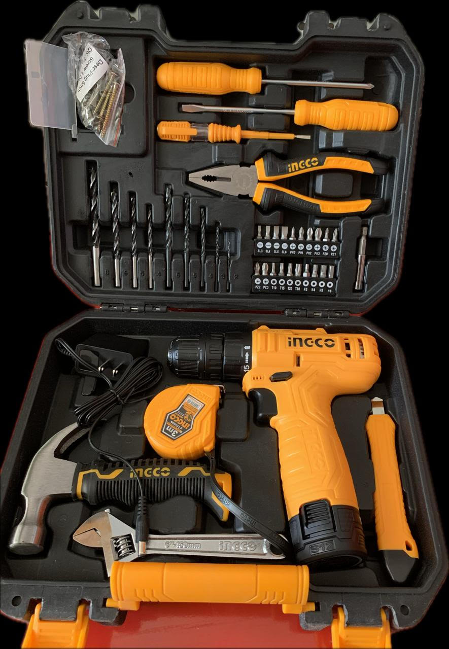 Atornillador inalámbrico 12V + 80 piezas
