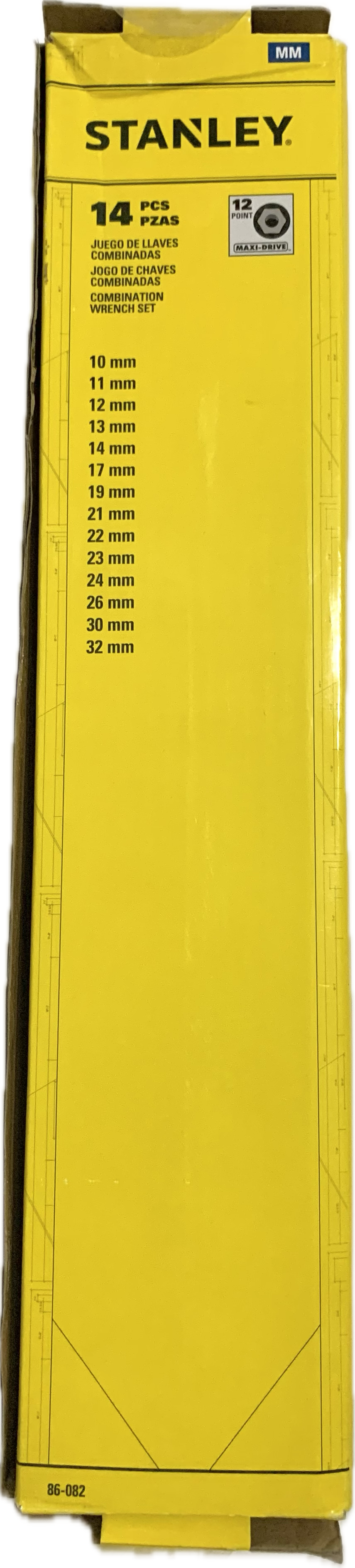 Juego de llaves STANLEY milimétricas 10mm - 32mm