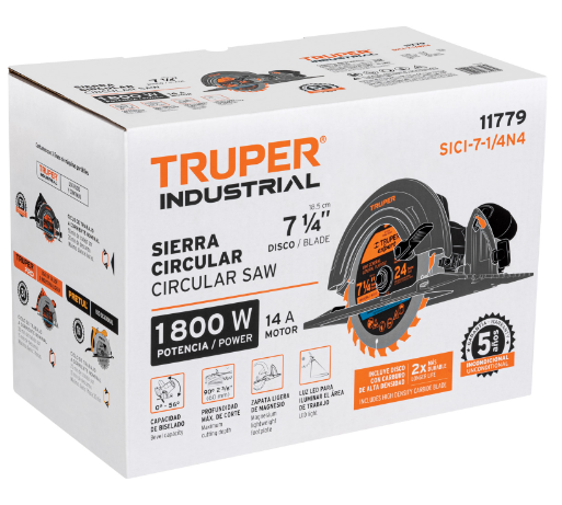 Sierra Circular Industrial 1800W