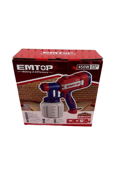 Pistola para pintar eléctrica 450w EMTOP