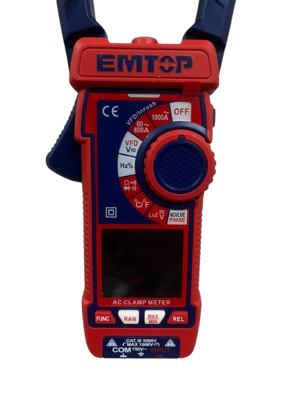 Amperímetro digital de gancho 1000A EMTOP