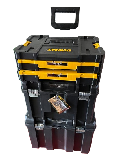 Torre de Cajas para herramientas DEWALT 3 piezas con rodos