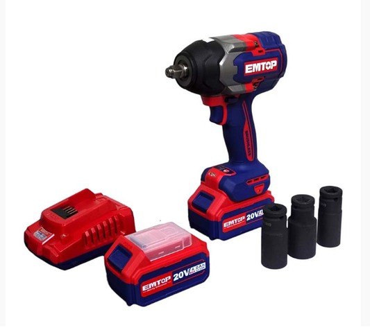 Llave de impacto inalámbrico 850Nm EMTOP